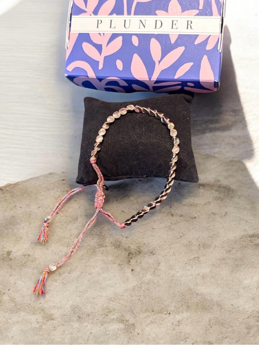 Plunder Gold Bead Adjustable Bracelet